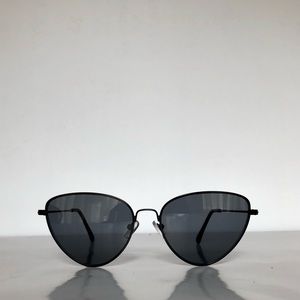 Retro Triangle Geometric Wired Cat Eye Sunglasses